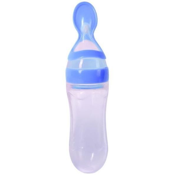 2022_11_2-39 Baby Spoon Feeder Silicone Bottle Feeding (Random Color)