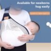 Baby Carrier, Ergonomic Baby Strap one Shoulder Labor-Saving Polyester Baby Half Wrapped Sling (Random Color)