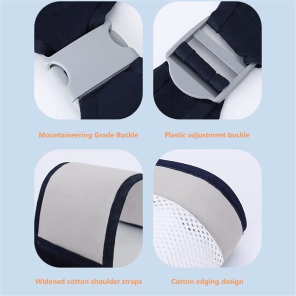 Baby Carrier, Ergonomic Baby Strap one Shoulder Labor-Saving Polyester Baby Half Wrapped Sling (Random Color)