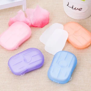 2023_04_d-6 Portable Outdoor Travel Soap Paper Washing Hand Bath Clean Scented Slice Sheets Disposable Boxes Soap Mini Paper Soap
