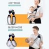 Baby Carrier, Ergonomic Baby Strap one Shoulder Labor-Saving Polyester Baby Half Wrapped Sling (Random Color)