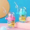 Children Whale Spray Cup Sippy Bottle Cartoon Baby with Sippy Kettle Outdoor Portable Children's Cup (Random Color)