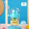 Children Whale Spray Cup Sippy Bottle Cartoon Baby with Sippy Kettle Outdoor Portable Children's Cup (Random Color)