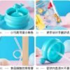 Children Whale Spray Cup Sippy Bottle Cartoon Baby with Sippy Kettle Outdoor Portable Children's Cup (Random Color)