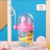 Children Whale Spray Cup Sippy Bottle Cartoon Baby with Sippy Kettle Outdoor Portable Children's Cup (Random Color)