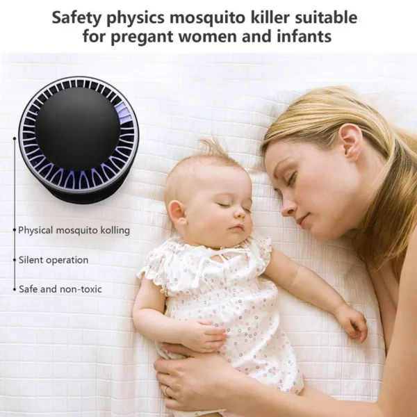 2024_06_s-l960-4-1 Mosquito Trap with Killer Lamp | Eco Friendly Chemical Free USB Connected UV LED Light Fly Bug Di-Speller with Suction Fan Repellent Lamp (Random color)
