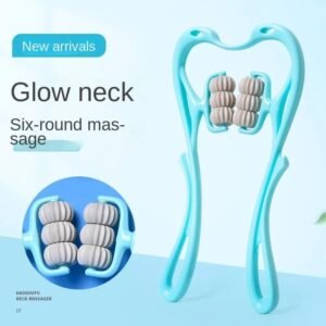 2024_10_610b05b166d77009486cbde630d018dc 6 Wheel Pressure Point Neck Massager Relieve Neck, Back And Shoulder Pain (Random Color)