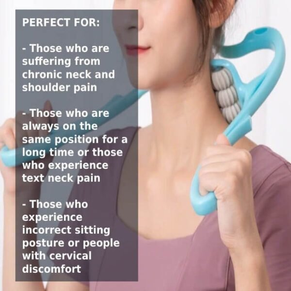 2024_10_c1ab2da01d04ef5c533238e35cecca46 6 Wheel Pressure Point Neck Massager Relieve Neck, Back And Shoulder Pain (Random Color)