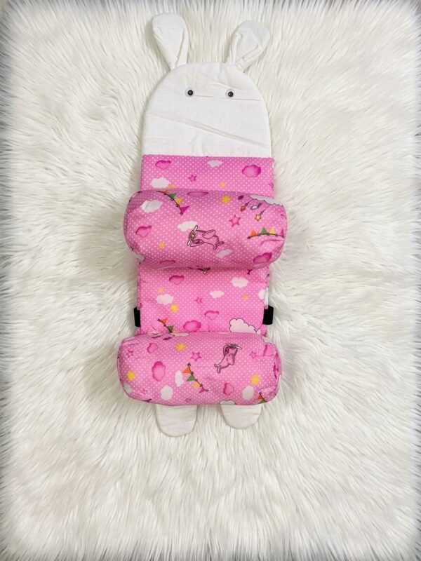 Original Medicated Adjustable Newborn Baby Head Shaping & Sleeping Support Pillow | Anti-Roll Cushion, Soft Neck Support & Head Positioner | Random Color