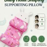 Original Medicated Adjustable Newborn Baby Head Shaping & Sleeping Support Pillow | Anti-Roll Cushion, Soft Neck Support & Head Positioner | Random Color